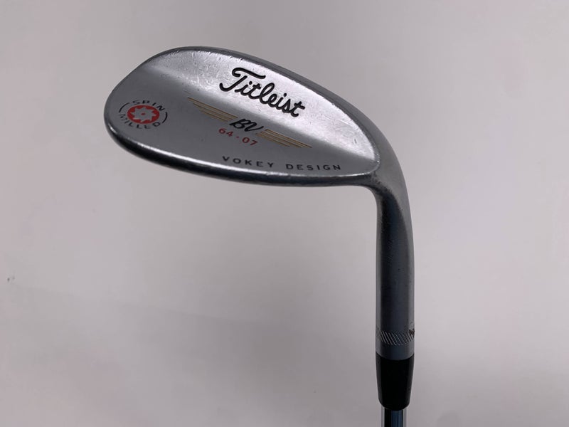 Titleist Vokey Spin Milled CC Chrome Lob Wedge LW 64* 7 Bounce Steel Mens RH