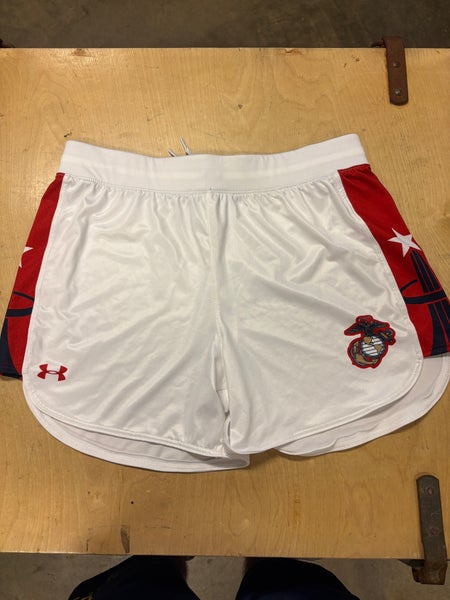 Navy Woman’s Lacrosse 5” Game Shorts NASA Themed Army/Navy Game Uniform Size Large