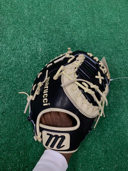 Black Marucci Cypress Series Model 38 RH First Base Baseball Glove 12.75" (New)