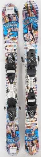 Axis Typhoon Twin Tip Kids Skis with Bindings - 105 cm Used