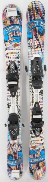 Axis Typhoon Twin Tip Kids Skis with Bindings - 105 cm Used