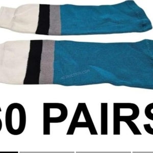 San Jose colours Athletic Knit Socks (New) Adult Small, Medium and Large available