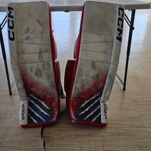 33" CCM Eflex 6 Goalie Leg Pads Pro Stock (Used)