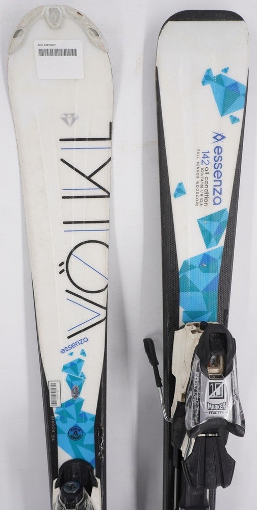 Volkl Essenza Women's Skis with Bindings - 142 cm Used