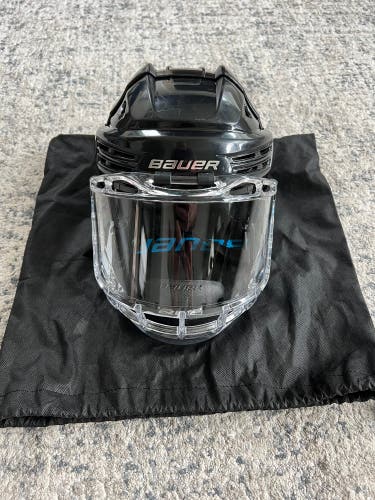 Small Bauer Re-Akt 200 Helmet Pro Stock w/ Clear shield (Used)