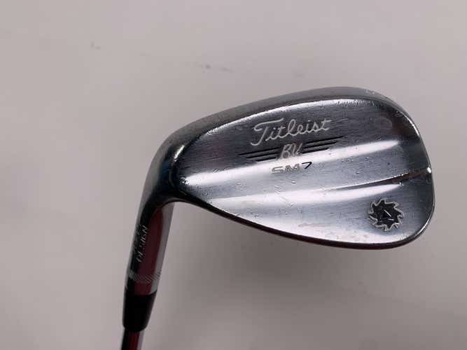 Titleist Vokey SM7 Tour Chrome Gap Wedge GW 52* 8 F-Grind Wedge Steel Mens LH