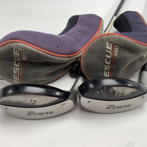 TaylorMade Rescue Mid 3 & 4 Hybrid Set 19* 22* Ultralite Regular Mens LH HC