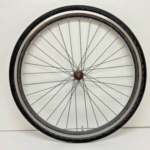 Aero Black Aluminum Bolt-On 700C Front Wheel Kwick-Trax Tire Fast Shipping