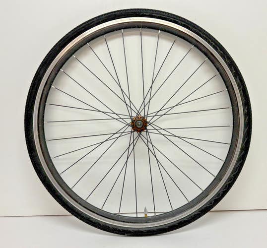 Aero Black Aluminum Bolt-On 700C Front Wheel Kwick-Trax Tire Fast Shipping