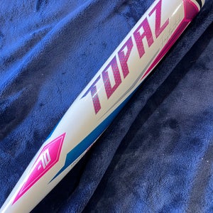 White 2022 Easton Topaz Alloy Bat (-10) Alloy 19 oz 29" (Used)
