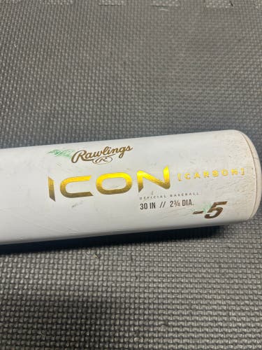 2024 Rawlings Icon Composite USSSA Certified Bat (-5) 25 oz 30" (Used)