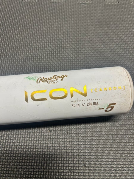 2024 Rawlings Icon Composite USSSA Certified Bat (-5) 25 oz 30" (Used)