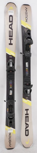 Head Ambition Pro Adult Skis with Bindings - 140 cm Used