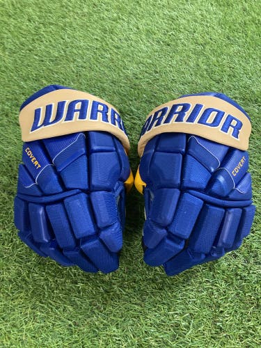 Blue Senior Warrior Covert QR6 St louis Blues Gloves Pro Stock (New)