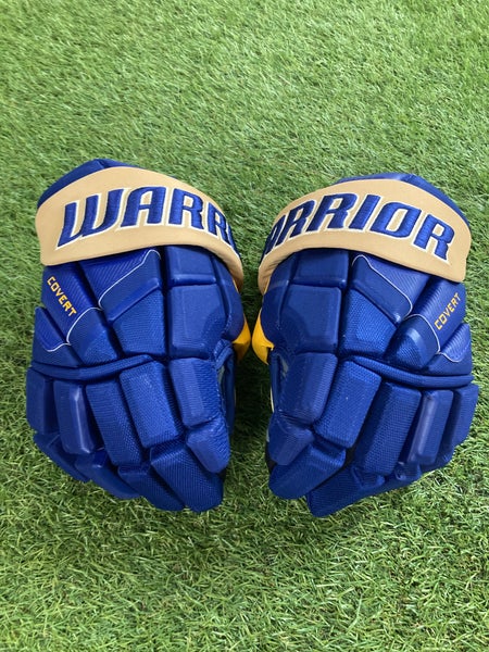 Blue Senior Warrior Covert QR6 St louis Blues Gloves Pro Stock (New)