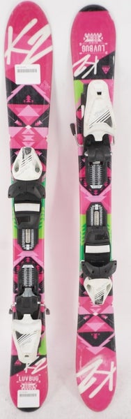 K2 Luv Bug Kids Skis with Bindings - 88 cm Used
