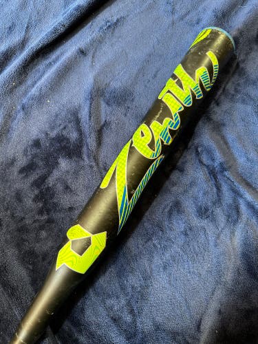 Black 2022 DeMarini Zenith Hybrid Bat (-13) Hybrid 18 oz 31" (Used)