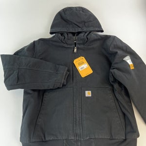 Carhartt Womens Active Jac Washed Duck Loose Fit Insulated Active Jacket 104053 Size XL (16-18)