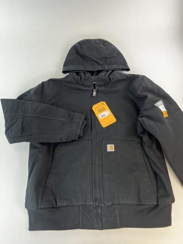 Carhartt Womens Active Jac Washed Duck Loose Fit Insulated Active Jacket 104053 Size XL (16-18)