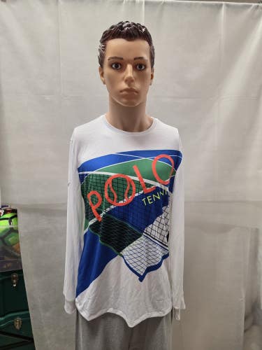 US Open Polo Tennis Long Sleeve Shirt L