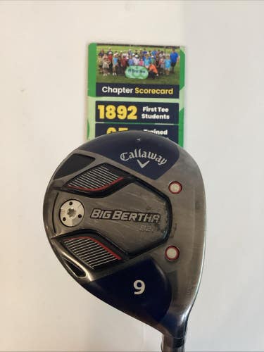Callaway Big Bertha B21 Fairway 9 Wood With A Flex Senior Graphite Shaft