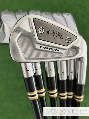Callaway X Forged CB 21 Iron Set 4-P / MMT 95 Stiff Graphite
