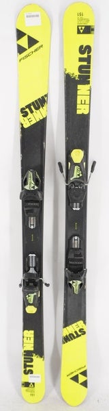 Fischer Stunner Twin Tip Junior Skis with Bindings - 151 cm Used