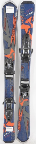 Nordica Team Fire Arrow Kids Skis with Bindings - 100 cm Used