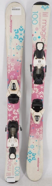 Elan Lil' Magic Kids Skis with Bindings - 100 cm Used