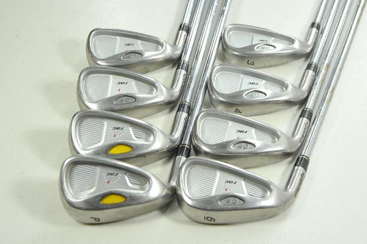 LEFT HANDED TaylorMade RAC OS 3-PW Iron Set Regular Flex Steel #202549