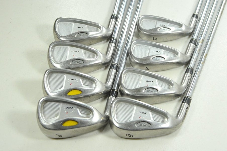 LEFT HANDED TaylorMade RAC OS 3-PW Iron Set Regular Flex Steel #202549