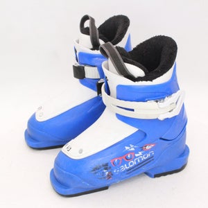Salomon T1 Kids Ski Boots - Size 11.5 / Mondo 17.5 Used