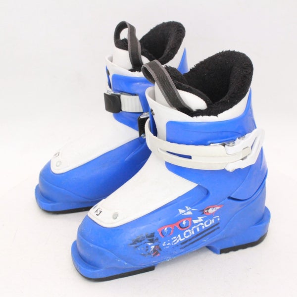 Salomon T1 Kids Ski Boots - Size 11.5 / Mondo 17.5 Used
