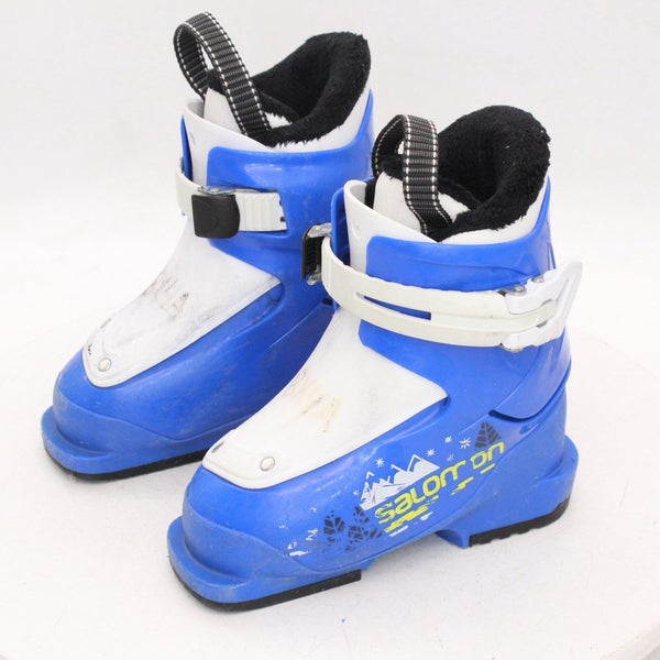 Salomon T1 Mountain Kids Ski Boots - Size 9 / Mondo 15 Used