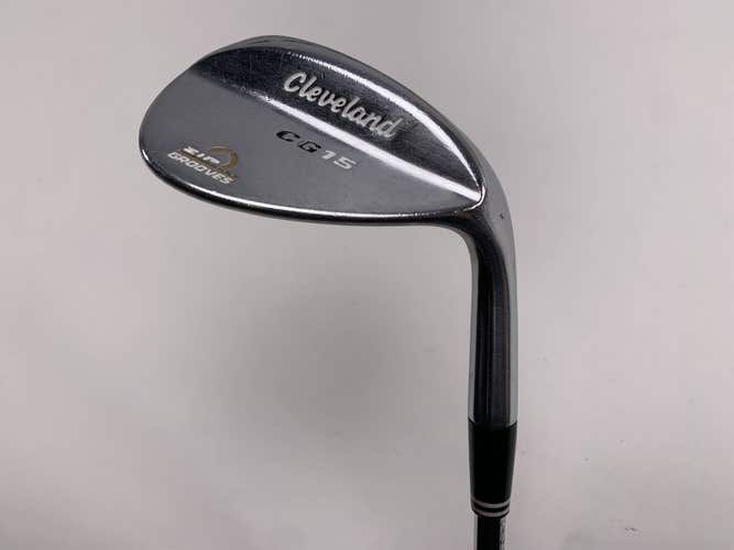 Cleveland CG15 Satin Chrome Sand Wedge SW 56* 14 Bounce Stiff Steel Mens RH