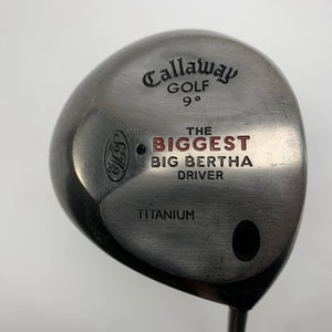 Callaway Biggest Big Bertha Driver 9* Ultra Light Regular Graphite Mens RH