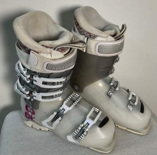 Mondo 24.5 Women's Rossignol AllTrack 70 Ski Boots Soft Flex (Used)(SY2320)