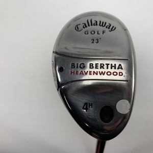 Callaway Big Bertha Heavenwood 4 Hybrid 23* RCH 75w Firm Graphite Mens RH