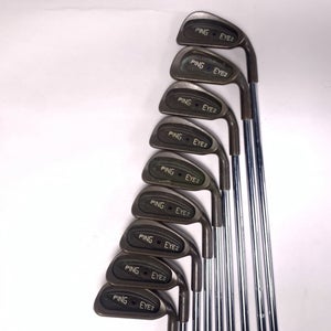 Ping Eye 2 Beryllium Copper Iron Set 1-PW Blue Dot 1* Up DG R300 Mens RH - No 6i