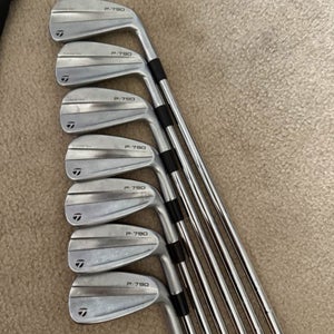 Men's 2023 TaylorMade P-790 Right Handed Iron Set Regular Flex Steel Shaft (Used)