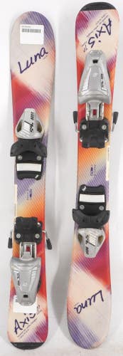 Axis Luna Kids Skis with Bindings - 70 cm Used