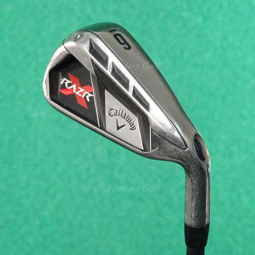 Callaway RAZR X Single 6 Iron Factory I-75G Graphite Regular