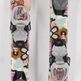 Roxy Flower Girl Kids Skis with Bindings - 110 cm Used