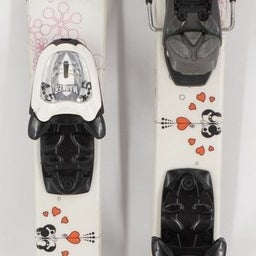 Rossignol Fun Girl Kids Skis with Bindings - 100 cm Used