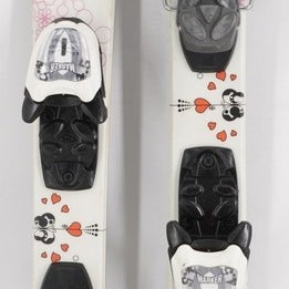 Rossignol Fun Girl Kids Skis with Bindings - 100 cm Used