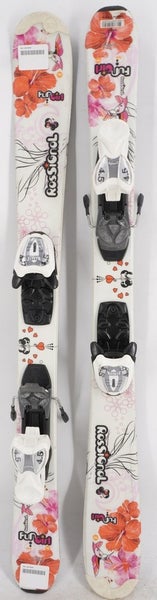 Rossignol Fun Girl Kids Skis with Bindings - 100 cm Used