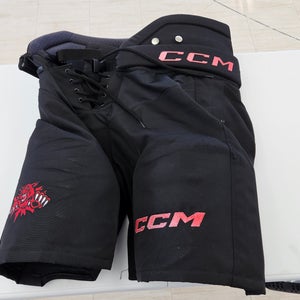 Men's Black Senior Large CCM HPTK Hockey Pants Pro Stock (Used)