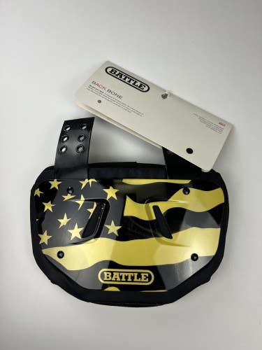 Battle Adult American Flag 2.0 Chrome Football Back Plate