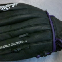 Used Rawlings HIGHLIGHT SERIES BB/SB Glove RH Throw Black 12 1/2" 11339-S000194509
