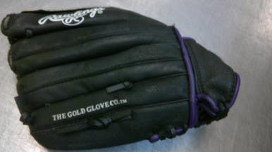 Used Rawlings HIGHLIGHT SERIES BB/SB Glove RH Throw Black 12 1/2" 11339-S000194509